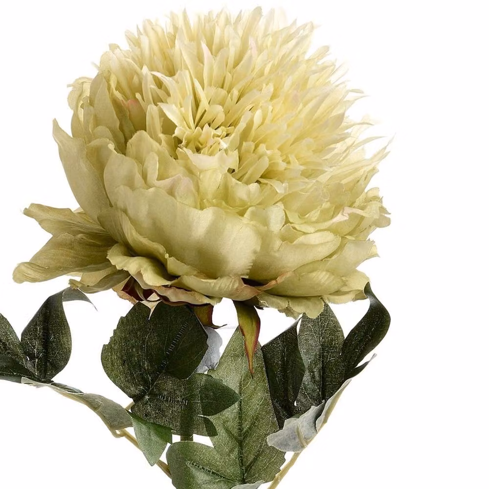 Hill Interiors Artificial Short Stem Peony in Green – 2