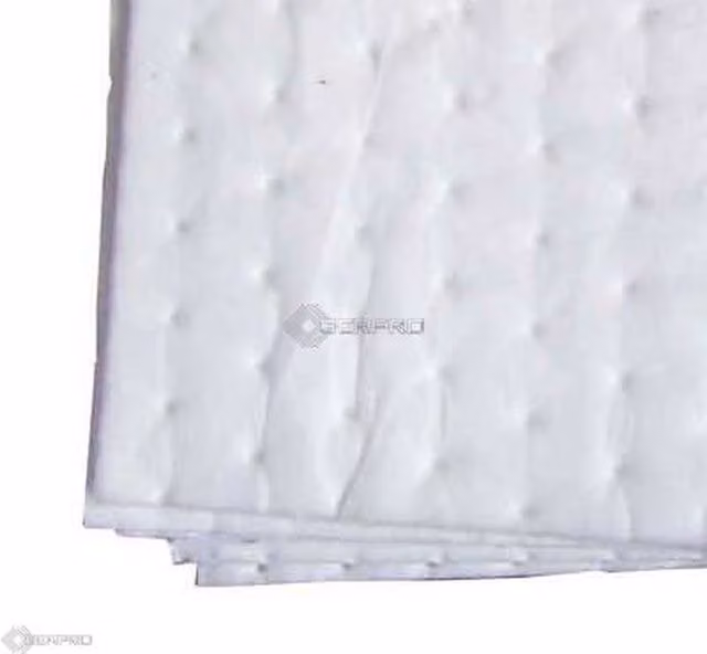 SERPRO Pack of 10 Heavyweight Bonded Oil Only Absorbent Pads, White