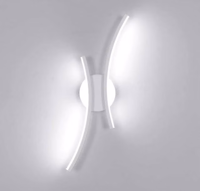 COMELY Modern LED Up and Down Indoor Wall Light in White