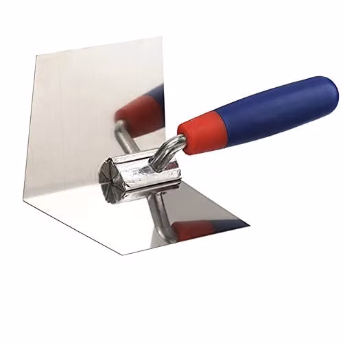 RST 8200 Internal Corner Trowel with Soft Touch Handle in Silver and Blue