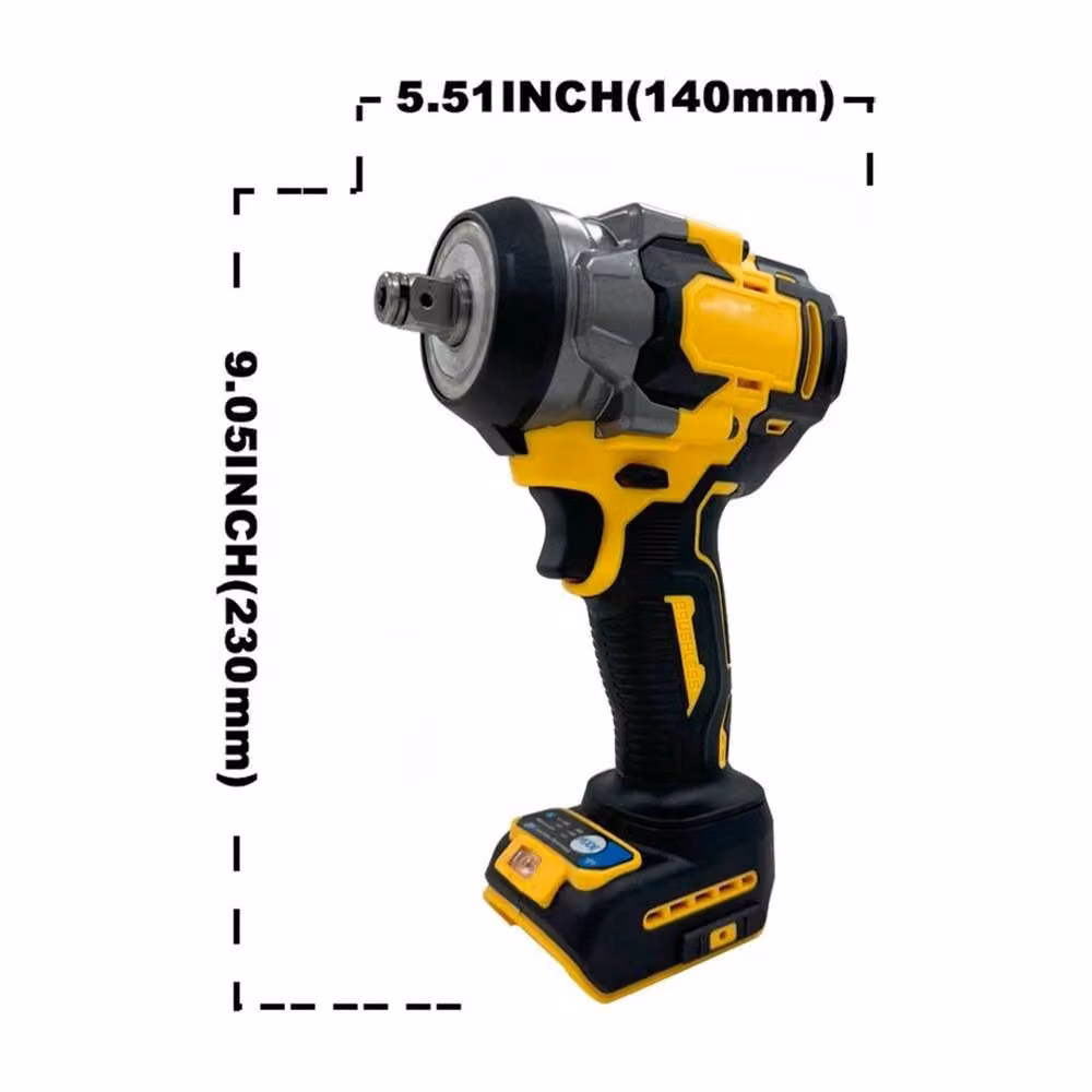 SPETLEK 1/2 inch Brushless Cordless Electric Impact Wrench in Yellow – 2
