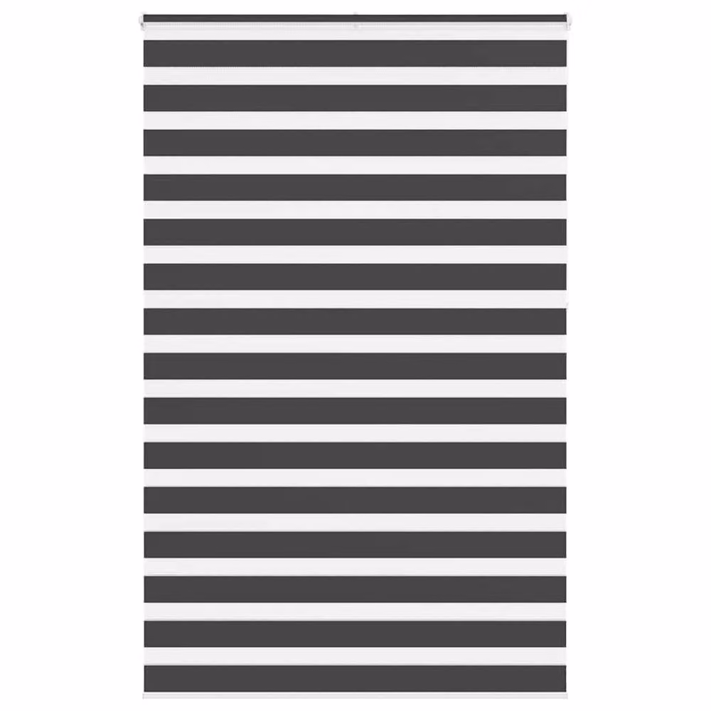 Berkfield Home Elegant Zebra Blind in Black, W: 140 cm, H: 230 cm – 2