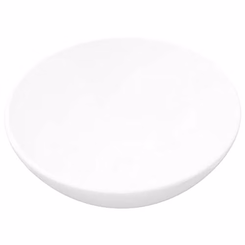 vidaXL Ceramic Round Bathroom Sink Basin, White, W: 32.5 cm, D: 32.5 cm, H: 14.0 cm