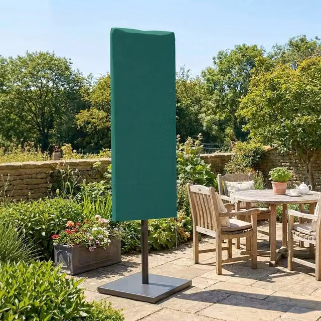 Outsunny Dark Green Polyester Garden Parasol Cover