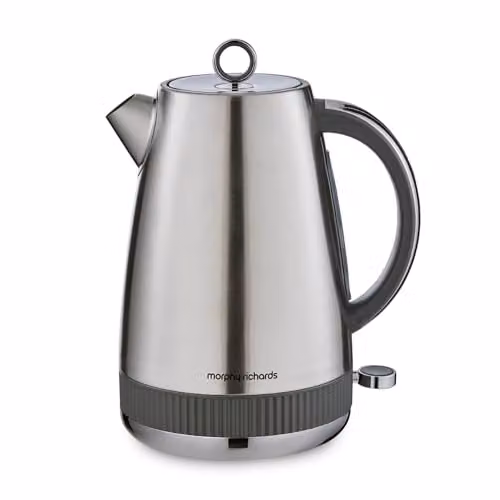 Morphy Richards Mexborough 1.7L Stainless Steel Jug Kettle in Grey and Silver with Limescale Filter and Auto Shut-off – 1