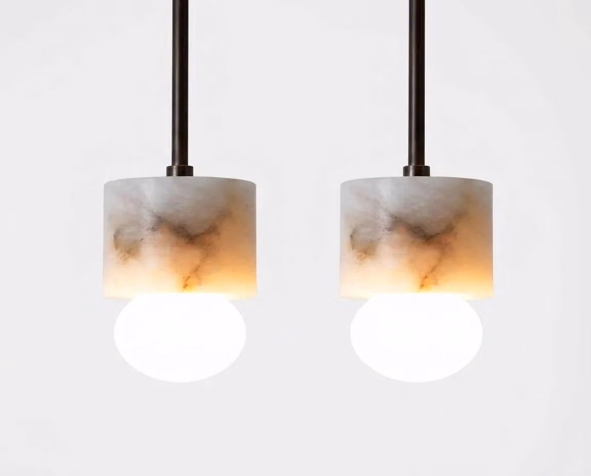 Araco Lumière Frozen Sora Alabaster White LED Pendant Light