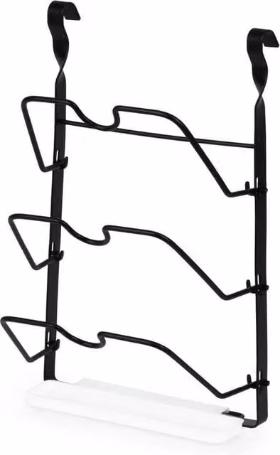 Kelvenix Black Metal Wall Mounted Saucepan Lid Holder Rack – 1