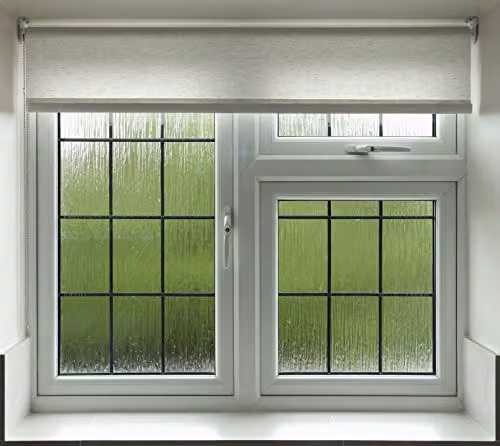 FURNISHED Semi-Transparent Polyester Roller Blind in Beige, Width: 60 cm, Height: 165 cm – 2