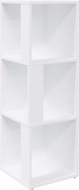Berkfield Home White Corner Cabinet W/D/H: 33 x 33 x 100 cm
