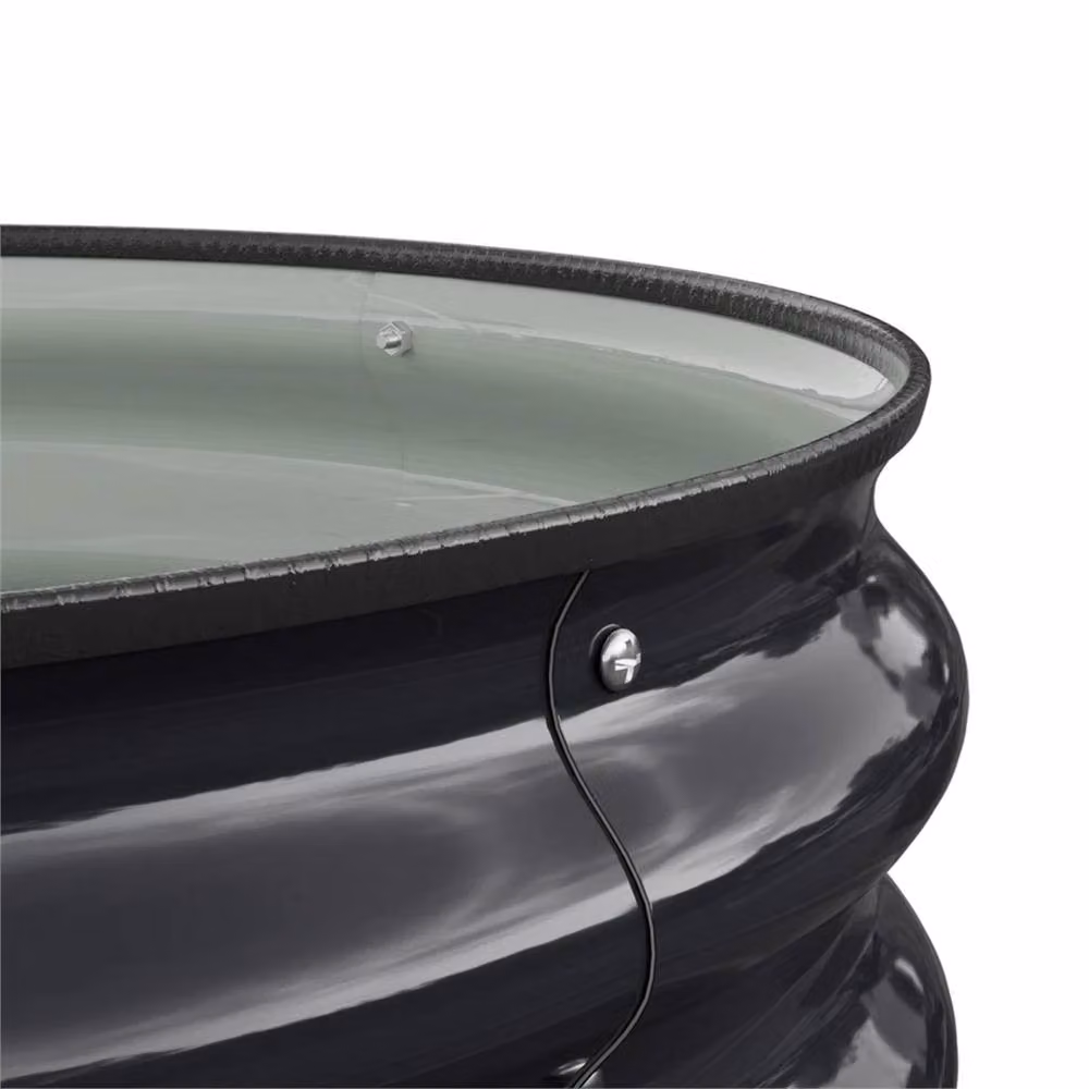 SPETLEK 2 Pack Black Galvanised Steel Raised Garden Bed Planter Boxes – 4