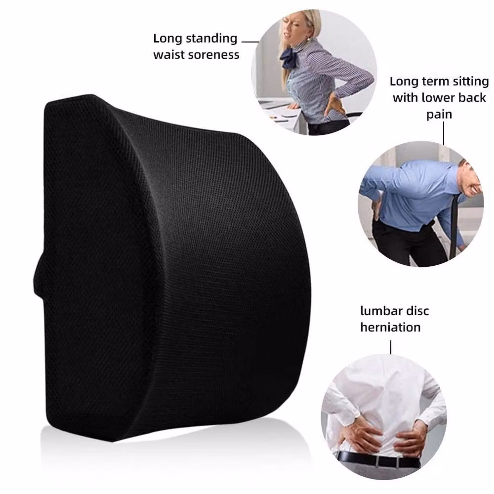 SPETLEK U-Shaped Memory Foam Seat and Back Support in Black – 3