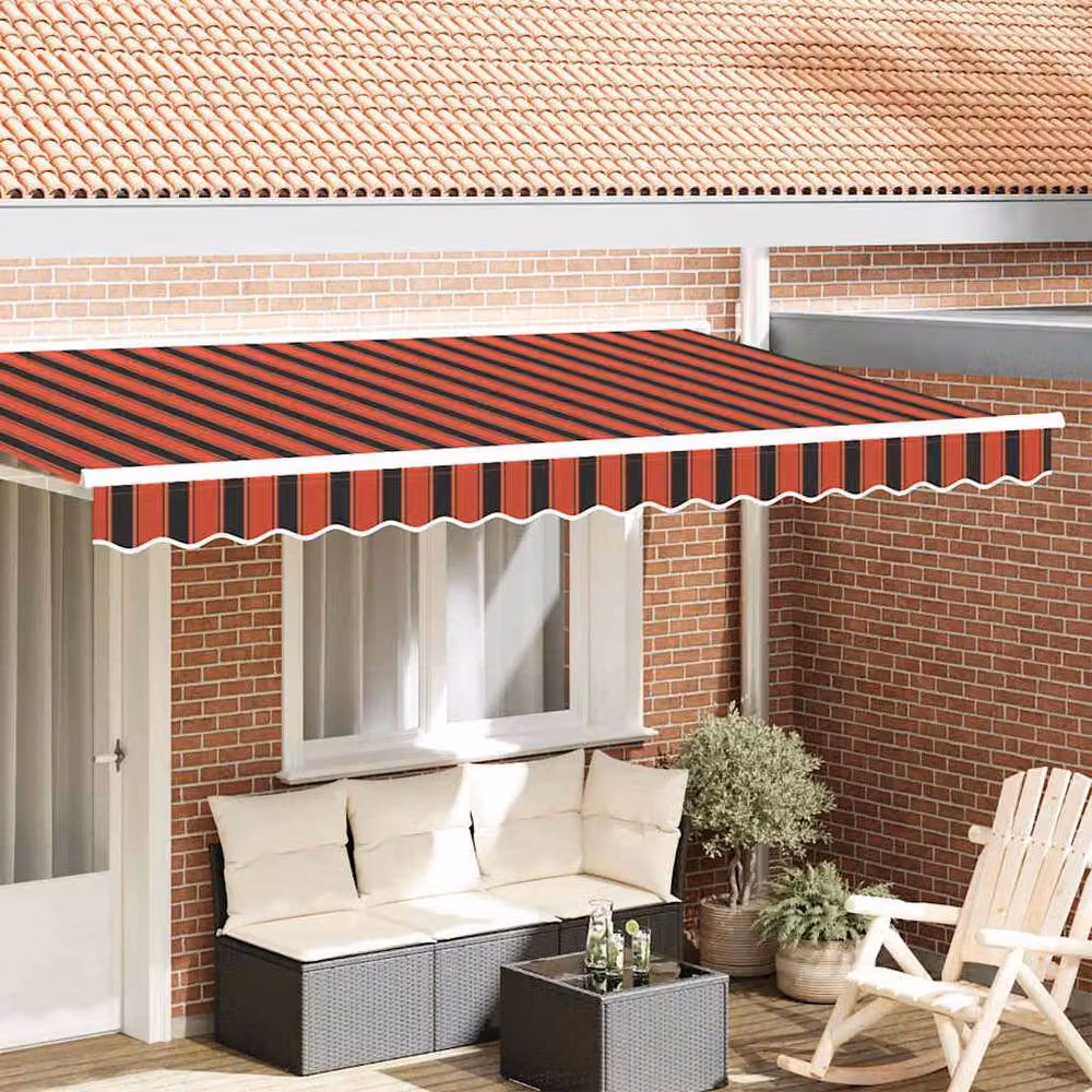 Berkfield Home Practical Awning Valance in Multicolour for 4 m Frame, W: 3.8 m, H: 0.2 m – 2