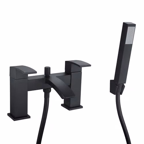 Nes Home Arke Bath and Shower Mixer Tap in Matt Black – 3