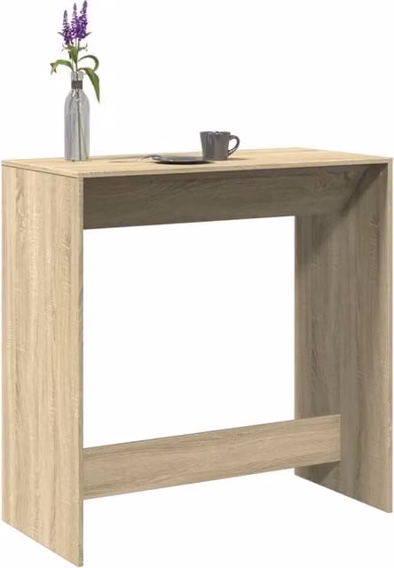 Berkfield Home Bar Table in Sonoma Oak Brown, W/D/H: 102 x 50 x 103.5 cm – 1