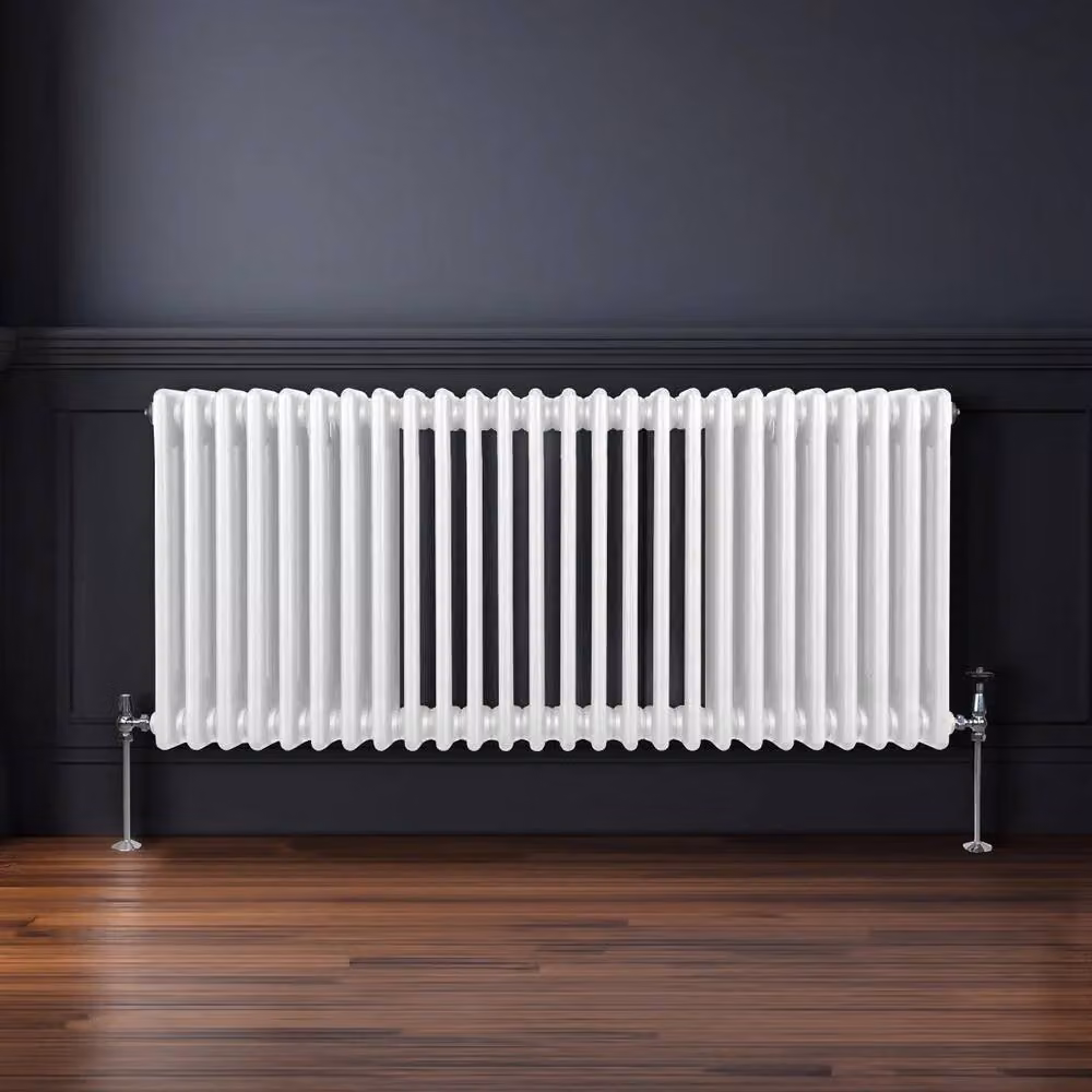 Monstershop Traditional 3 Column Steel Radiator, White, H x W x D: 60.0 x 119.2 x 10.0 cm – 2