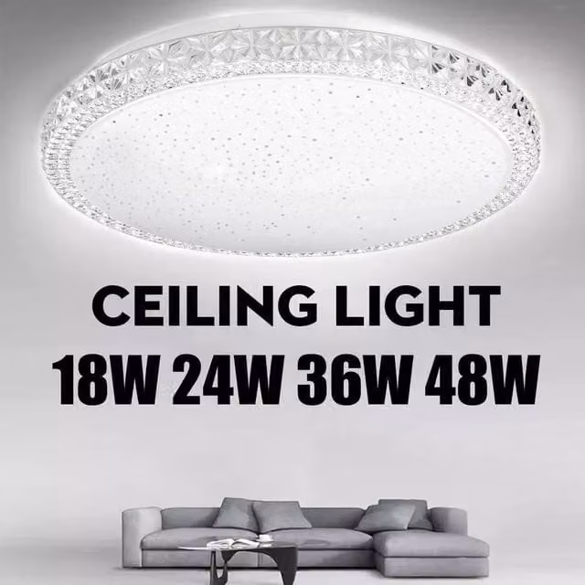 NESTLUNE 18W Round LED Ceiling Light Panel in White – 1
