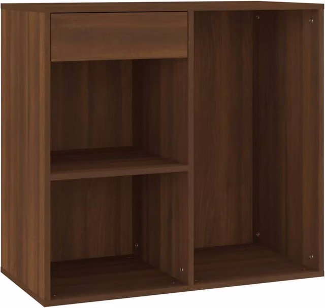 Berkfield Home Cosmetic Cabinet in Brown Oak, W/D/H: 80 x 40 x 75 cm – 1