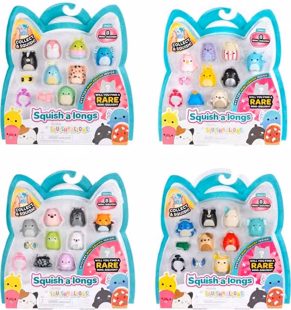 Squishmallows Squishalongs Multicolour Character Figures
