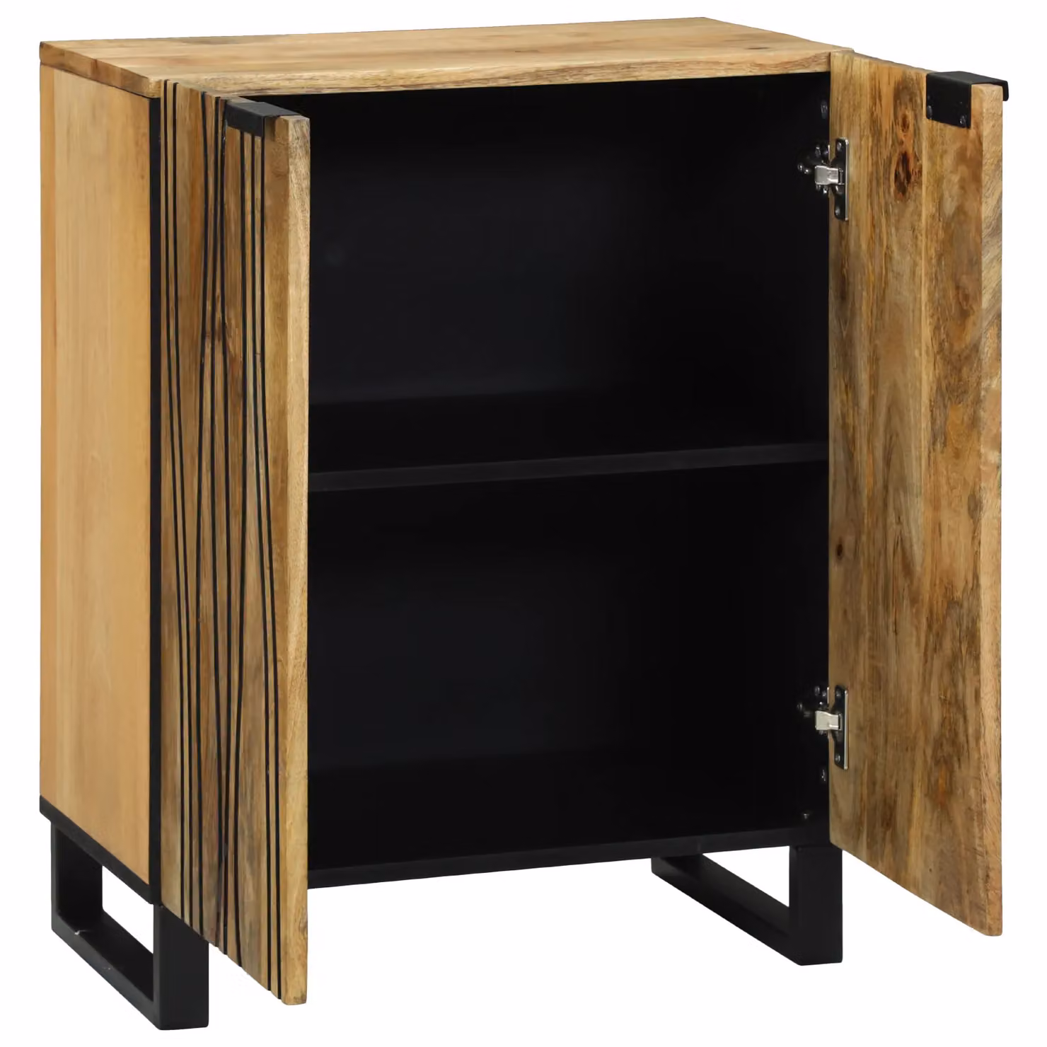 Berkfield Home Rustic Mango Wood Sideboard in Brown, W/D/H: 60 x 33.5 x 75 cm – 2