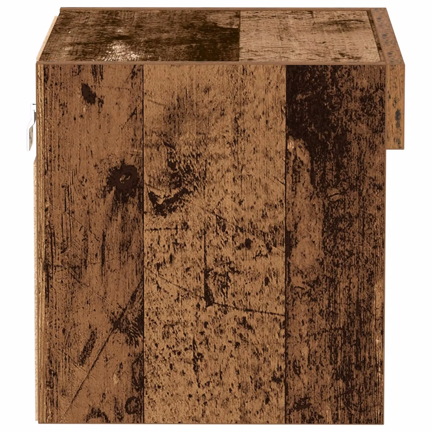 Berkfield Home Wall Mounted Rustic Wood Cabinet with Integrated LED Lights in Brown, W: 40 cm, D: 30 cm, H: 30 cm – 4