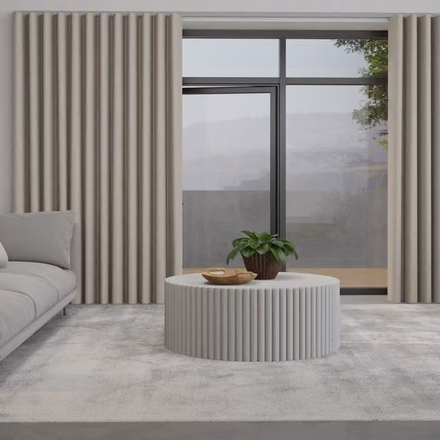 Terrys Nico Made to Measure Blackout Wave Curtain in Beige