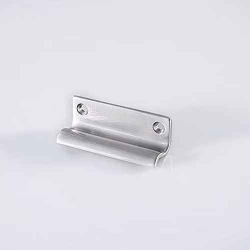 Loops Sash Window Lift Handle in Satin Nickel, 62 x 20 mm with 47 mm Fixing Centres