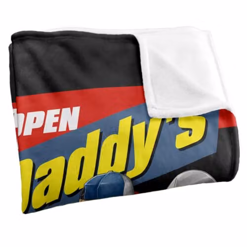 JQ Licensing Big Daddy's Garage Silky Touch Super Soft Fleece Throw Blanket, Multicolour, W: 91 cm, D: 147 cm – 2