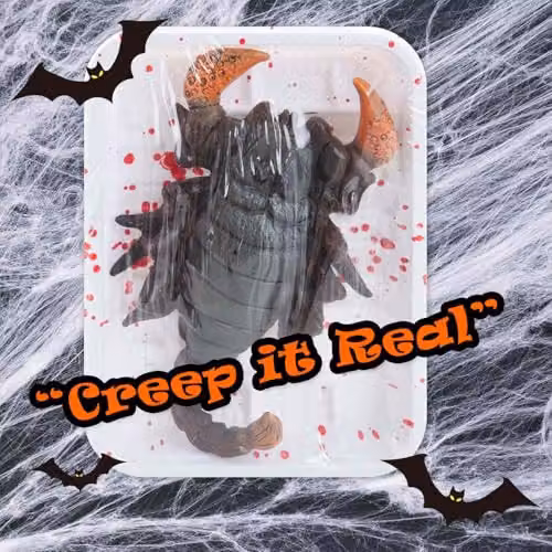 VFM e-Store Black Plastic Scorpion Halloween Decoration, 18.5 cm – 5
