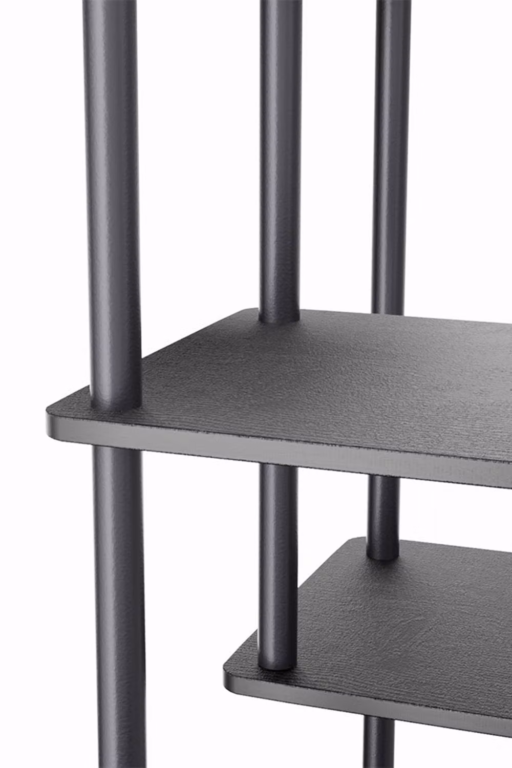 Living and Home 5-Tier Minimalist Corner Plant Stand in Matt Black – 4