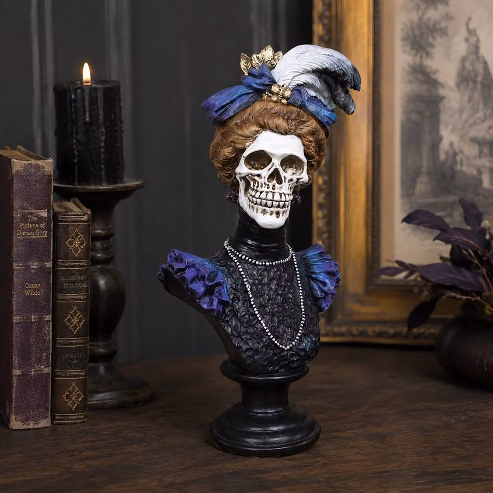 Gifts Direct 2 U Victorian Lady Black and Purple Skeleton Tabletop Ornament – 2