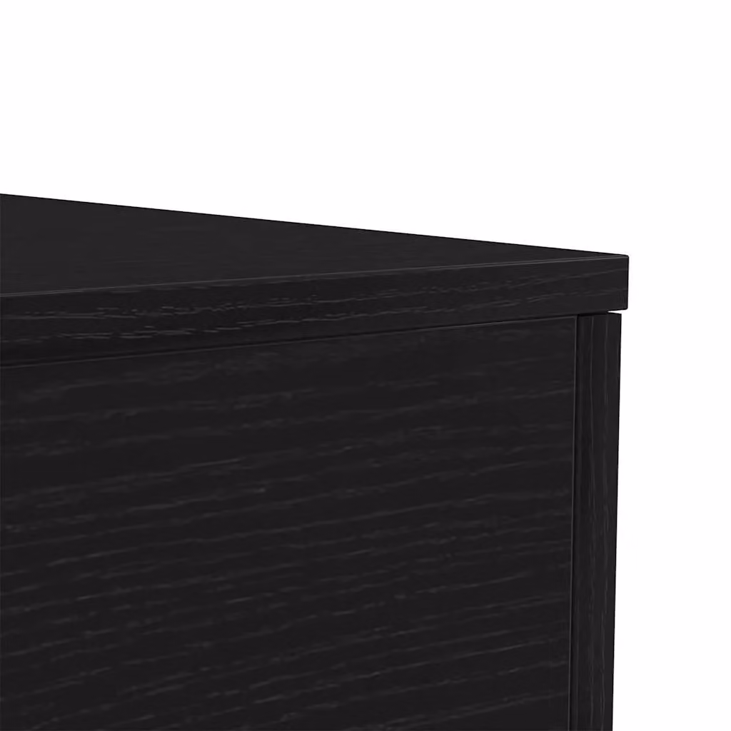 Berkfield Home Modern Square Coffee Table with LED Lights in Black Oak, W/D/H: 50 x 50 x 40 cm – 7