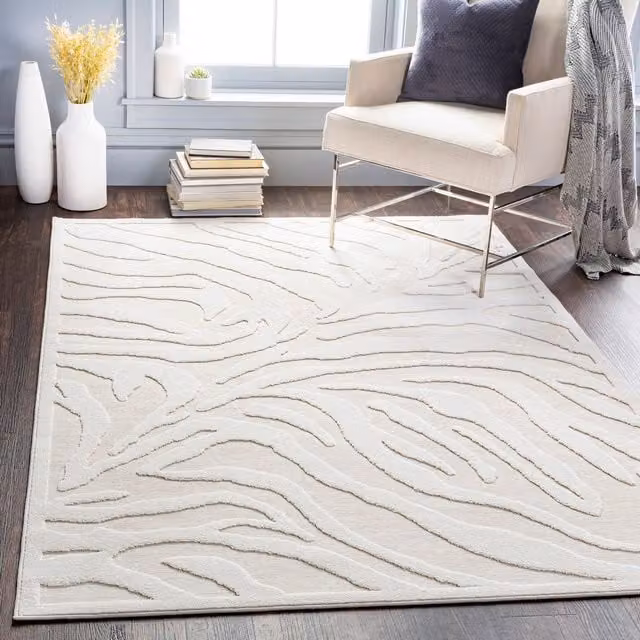 Livabliss Greenwich Modern Beige In- & Outdoor Geometric Rug in Cream, W: 200 cm, D: 275 cm – 1