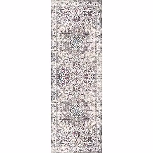THE RUGS Bahala Vintage Washable Polyamide Non-Slip Rug in Beige, W/D/H: 180 x 60 cm – 2