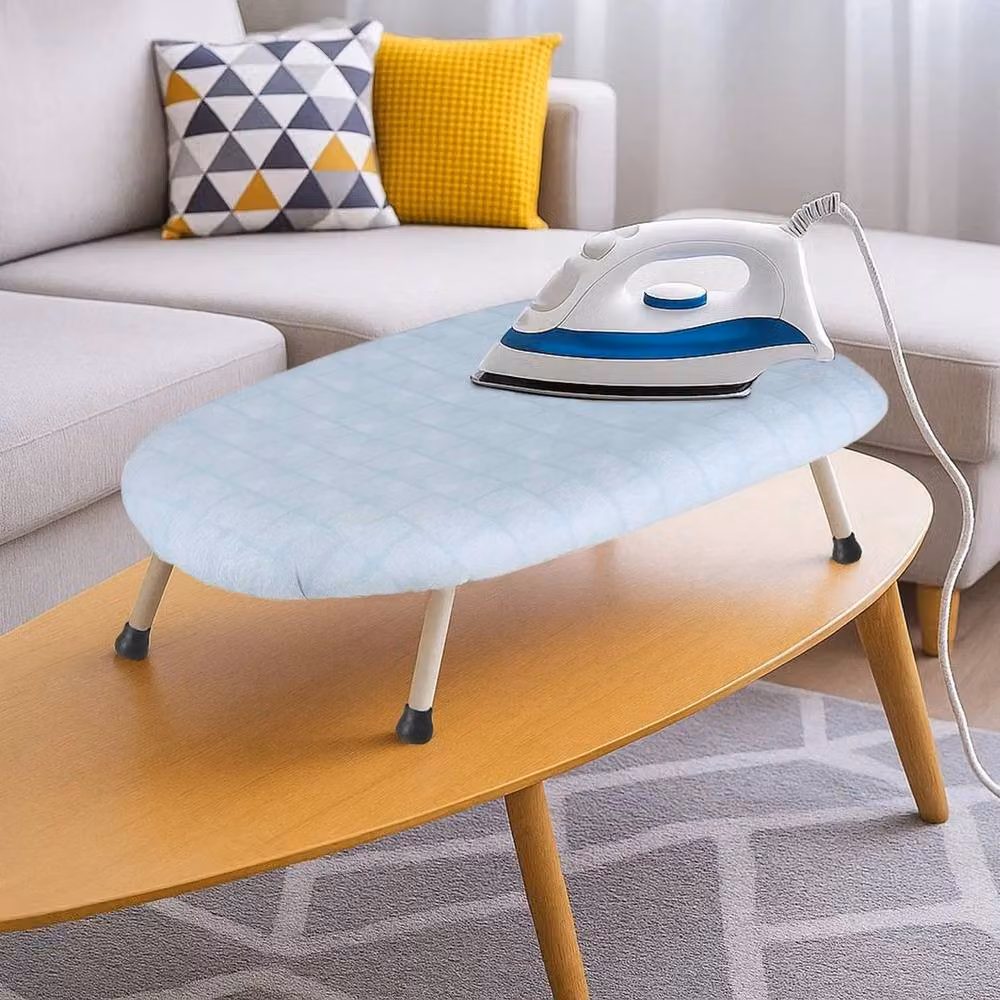 FLAVORA Blue Foldable Tabletop Ironing Board with 0.6m2 Surface Area – 2