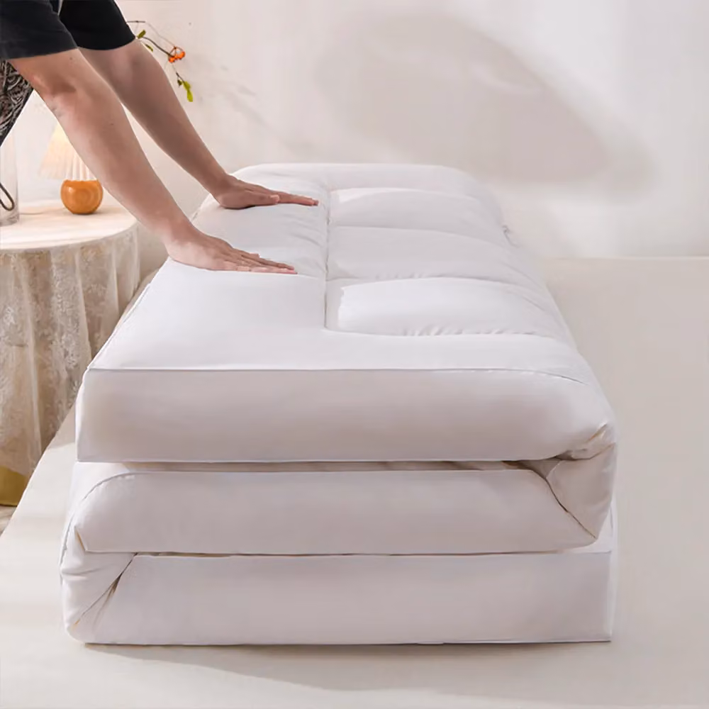 Hinsinc Premium Hotel-Quality Extra-Thick Mattress Topper, White, Depth: 10 cm – 2
