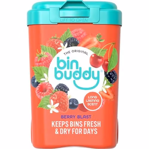 Bin Buddy Bin Freshener Deodoriser Powder Berry Blast 450g