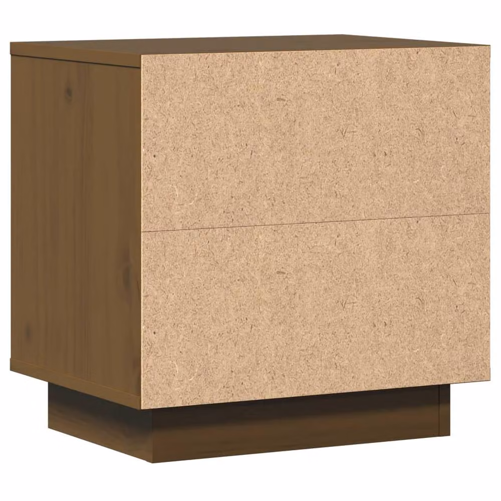 Berkfield Home Set of 2 Solid Wood Pine Bedside Cabinets, Honey Brown, W/D/H: 40 x 30 x 40 cm – 3
