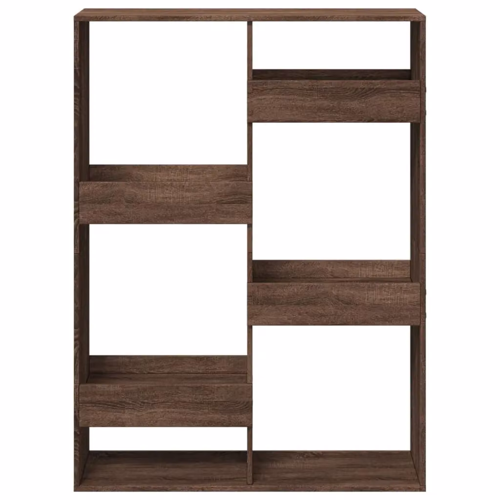 Berkfield Home Brown Oak Room Divider, W/D/H: 100 x 33 x 135 cm – 4