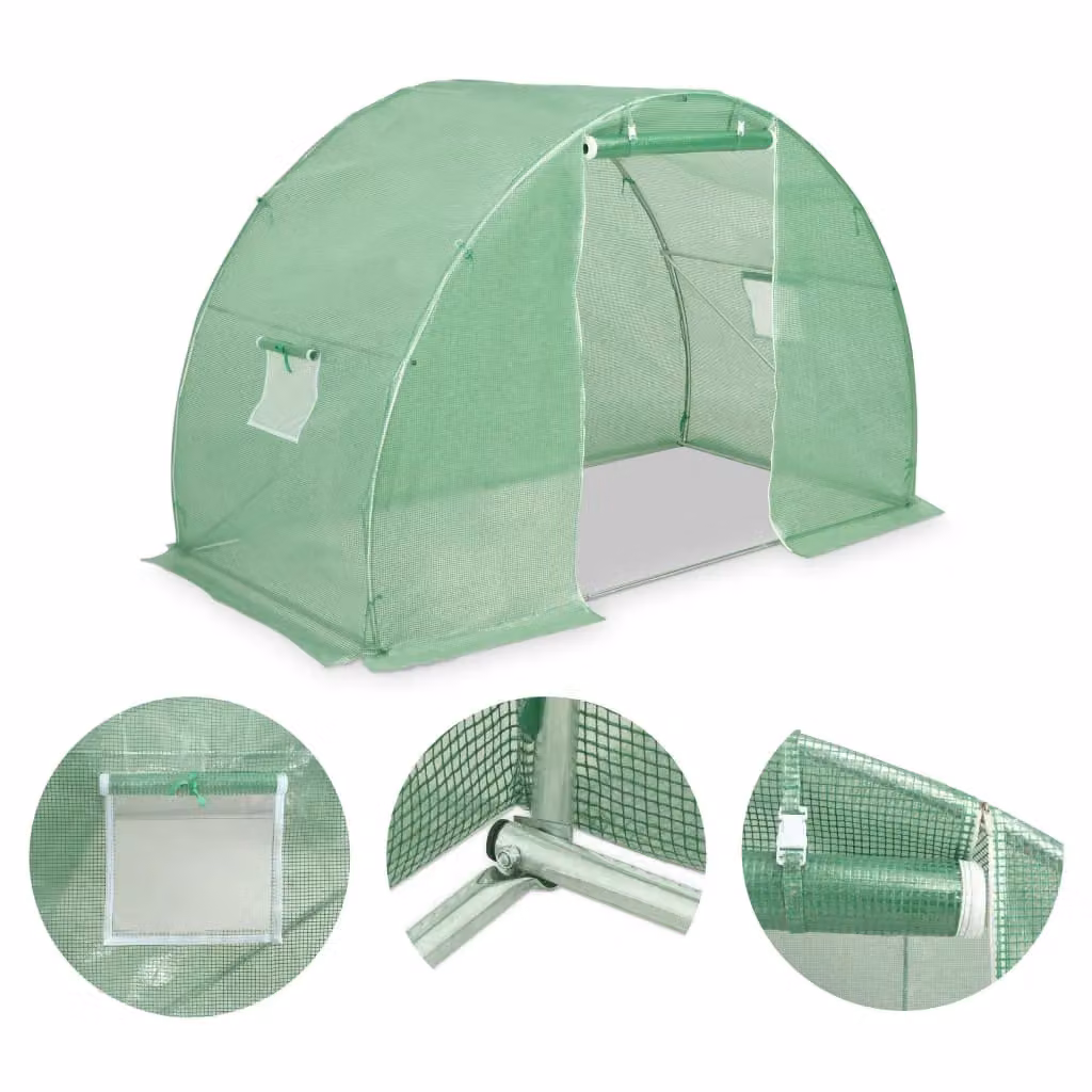 Berkfield Home Green Freestanding Greenhouse with W/D/H: 300 x 150 x 200 cm – 2