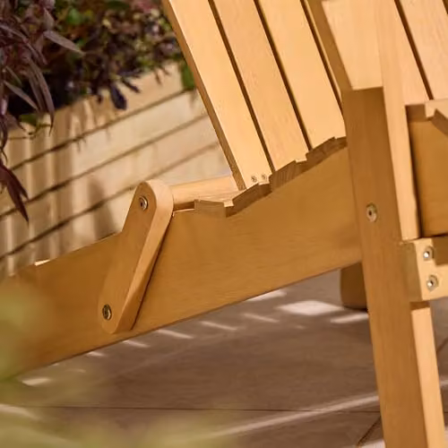 Rowlinson Sandown Folding Adirondack Chair in Sand Treated Hardwood – 2
