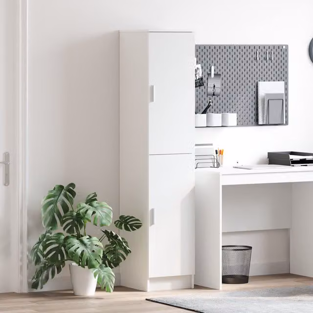 Berkfield Home White Minimalist Buffet Cabinet in Engineered Wood – 1