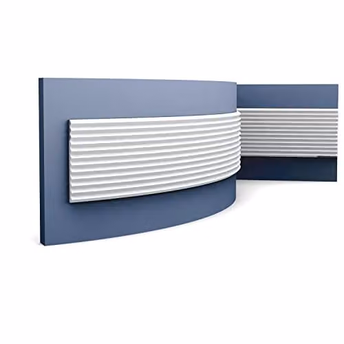 Orac Decor W108F Modern Zigzag 3D Wall Panel, White Geometric Polyurethane Deco Element