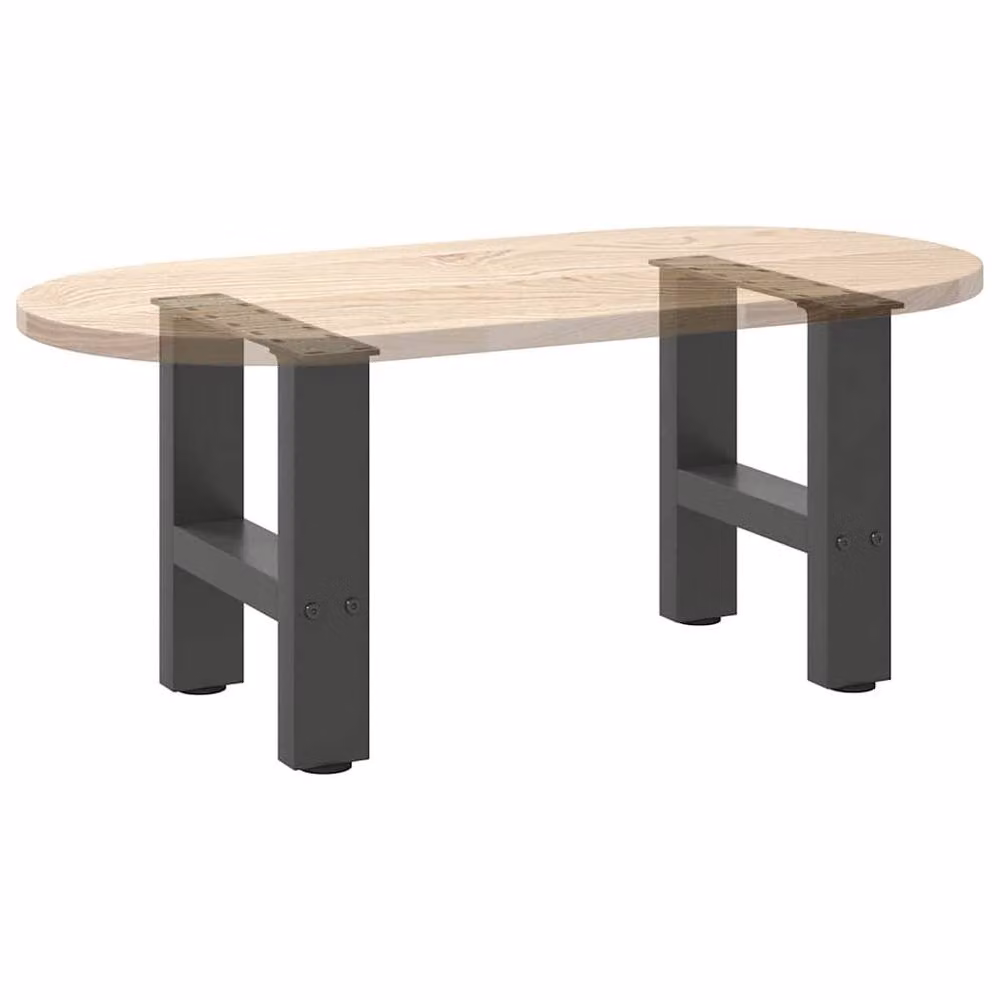 Berkfield Home Steel Coffee Table Legs in Anthracite and Black, 2 Pieces, H: 30 cm x W: 30 cm – 6