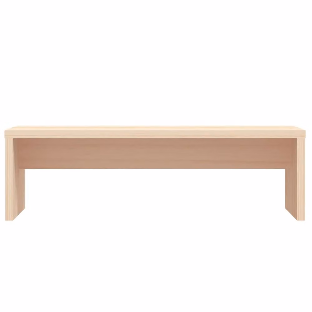 Berkfield Home Monitor Stand in Light Tan Solid Pine Wood, W/D/H: 50 x 27 x 15 cm – 3
