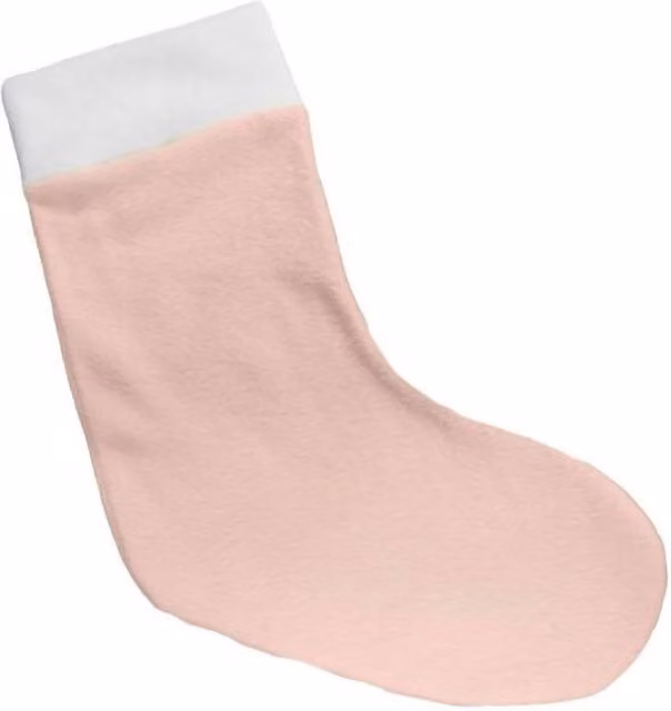 KDMD Pink Fleece Christmas Stocking for Adults
