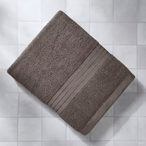 Brentfords Jumbo Cotton Bath Sheet, Grey, W: 90 cm, L: 150 cm – 2