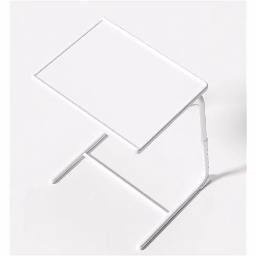 Nordara White Adjustable Folding Rectangular Table with Height and Tilt Adjustment – 2
