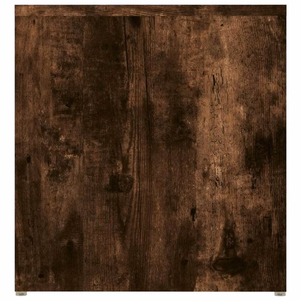 Berkfield Home Smoked Oak Side Table in Brown, W: 59 cm, D: 36 cm, H: 38 cm – 5