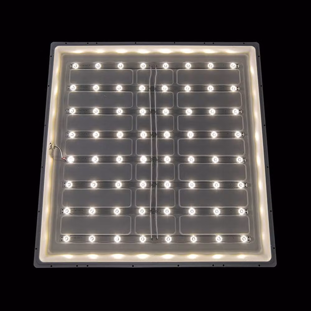 ENER-J Pack of 3 White LED Backlit Recessed Panels, W/D/H: 59.5 x 59.5 x 3 cm – 1