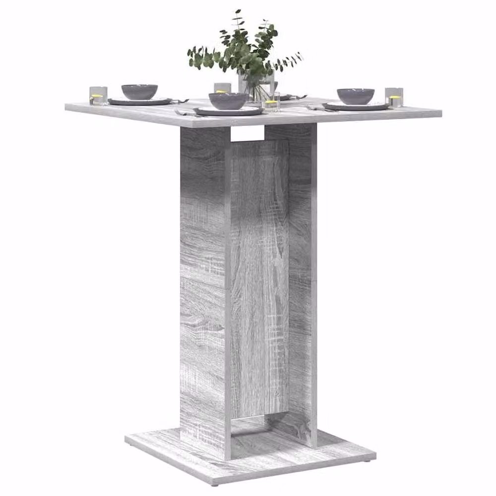Berkfield Home Premium Bistro Table in Grey Sonoma, W/D/H: 60 x 60 x 75 cm – 2